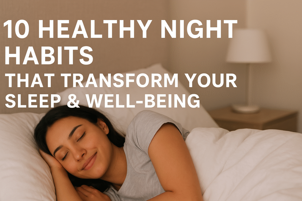 Healthy Night Habits Healthy Night Habits