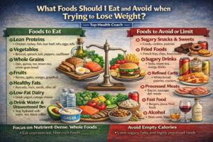 What foods should I eat and avoid when trying to lose weight