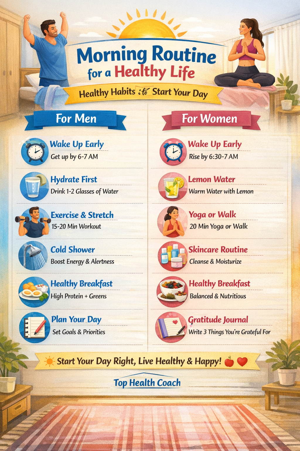 Healthy morning routines
