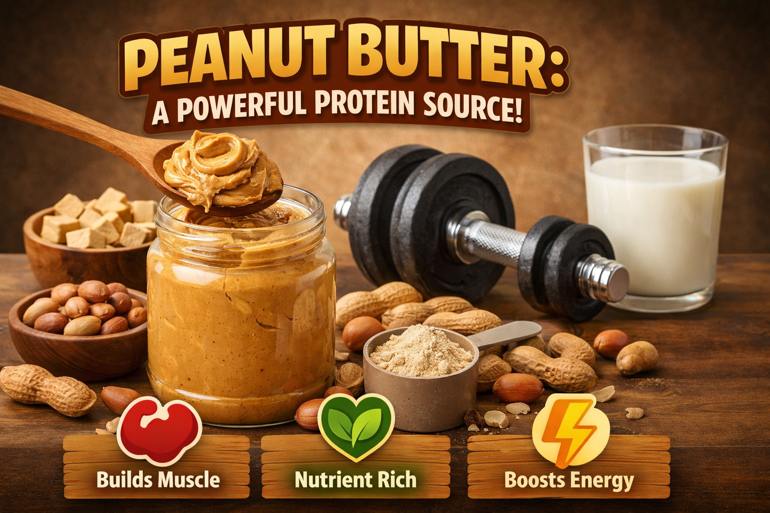 Peanut butter power and protein boost