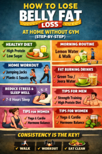 How to lose belly fat at home