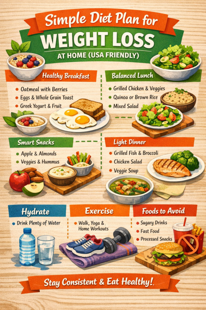 Simple diet plan for weight loss