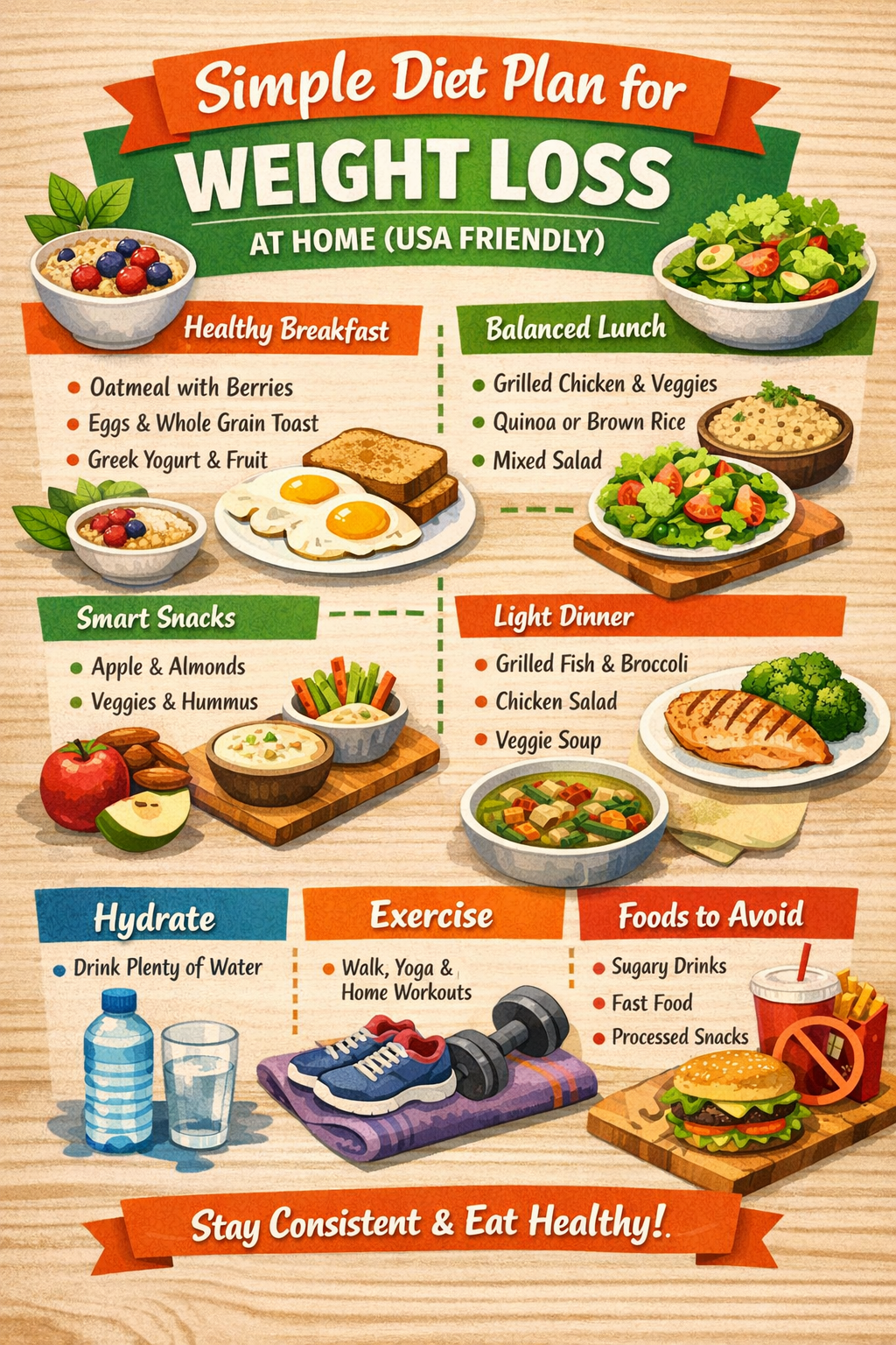 Simple diet plan for weight loss